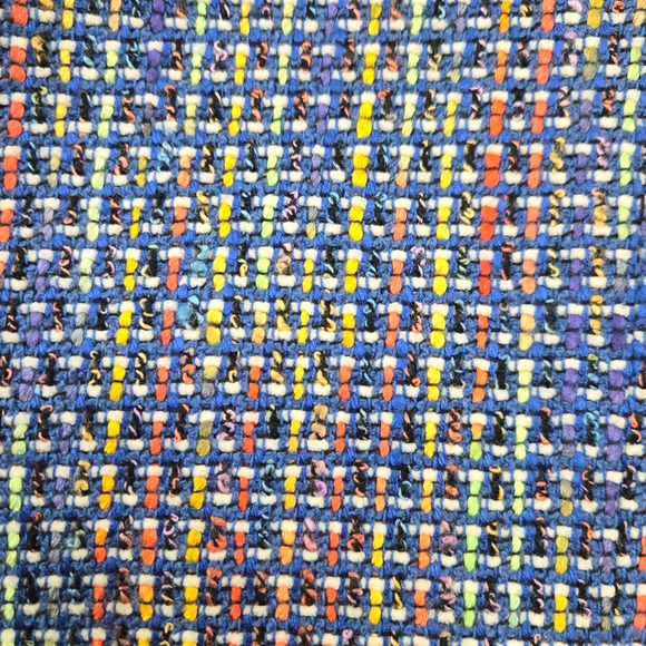 1990s Vintage Doncaster Multicolor Weave Tweed Blazer Jacket Size 8 USA Made - Picture 5 of 9